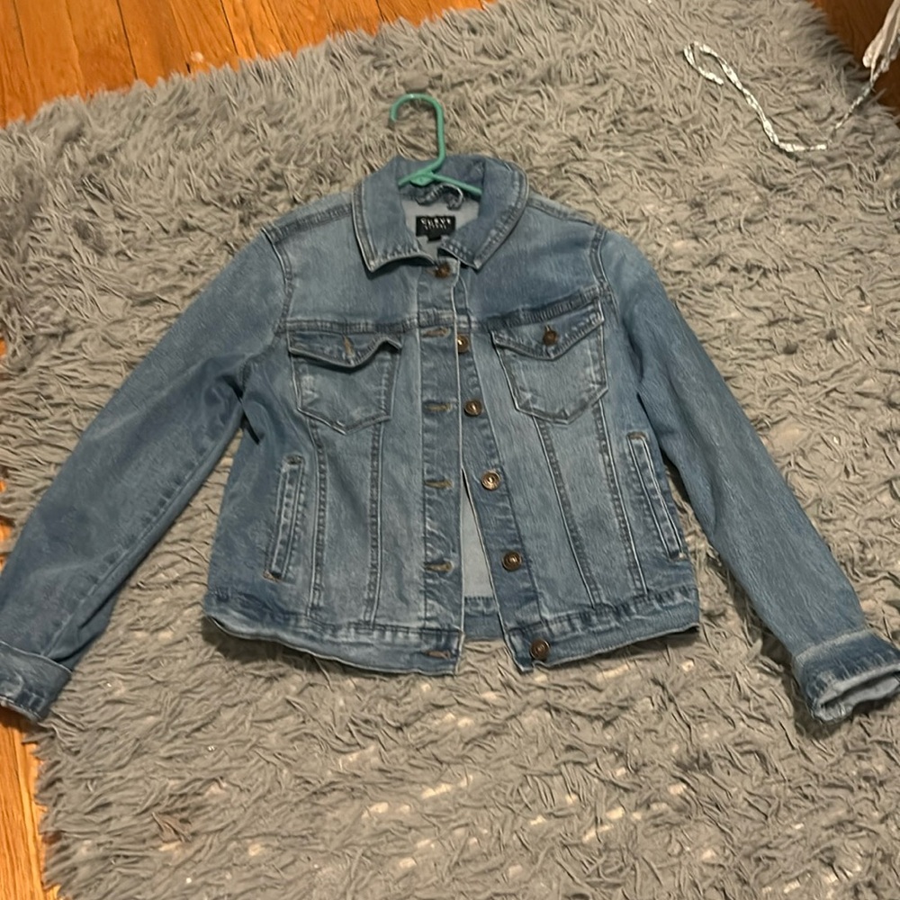 Blue jean jacket form Curve Appeal with gold buttons
